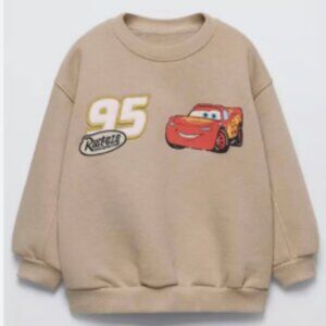 Zara Kids Cars Lightning McQueen Crewneck Sweatshirt - Size 18 months 86cm
